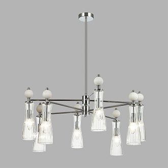 Люстра *80*88-88 см, 8*E14*40W, Lumion Emily LUM8268/8, хром; белый