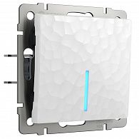 W1210101 Выключатель одноклавишный с подсветкой, hammer белый Werkel, 4690389161995