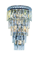 Бра 260*160*450, 4+3*E14+Led, 40W NewRgy Cristallo W2785R/4+3A CHROME+CLEAR, Хром+Прозрачный