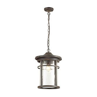 Уличный подвесной светильник Odeon Light Virta 4044/1 черный/патина
