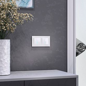 W1210101 Выключатель одноклавишный с подсветкой, hammer белый Werkel, 4690389161995