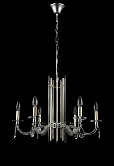 Люстра 62 см, Crystal L ux AURELIO SP6 GOLD+CHROME/TRANSPARENT Хром/Золото