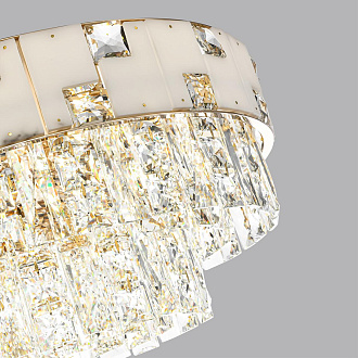 Люстра 50*50*150 см, E14 12*11*40W,  К, Odeon Light Chessi 5076/11, золото/прозрачный/белый