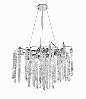Люстра Ø800 x H550, мм, 12*40W (480W), SV (Серебро) Rilon P6037/D800 SV