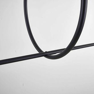Подвесной светильник SUSPENSION CERCLE ET TRAIT – GRAPHITE SATINE L120 120*45*45 см, 1*LED*25W, 3000K, ImperiumLoft 40.1282-0, Чёрный