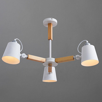 Потолочный светильник Arte Lamp A7141PL-3WH белый, диаметр 68 см