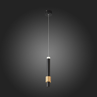 Светильник подвесной 9 см, 6W 3000K ST LUCE BALLITO SL1591.403.01 Черный, Анодированный золотой