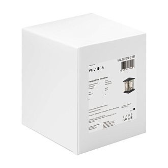 Ландшафтный светильник 20*20*-23 см, 1*E27*40W Voltega  VGL7222FL-01B1, Черный