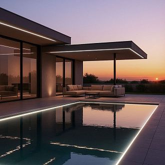 Лента светодиодная Elektrostandard 480Led 14W IP68 6500K холодный белый COB 24V 