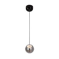 Светильник *15* см, LED*6W, 3000-6000K, Modelux  ML.2338.150 BK-CR, Чёрный, Хром