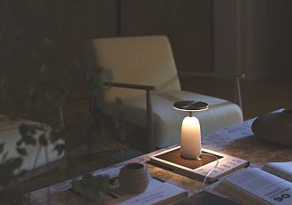 Настольная лампа *20*-13 см, *LED*6W, 3000K, Maytoni Umbra MOD522TL-L6BG3K, Бежевый