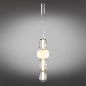 Подвесной светильник 17*100-190 см, 1*LED, 29W, 3000K, Aployt Oliwcia APL.319.16.29, хром