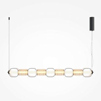 Подвесной светильник 12*18*330 см, LED*22W, 3000K, Maytoni Ritmo MOD381PL-L45B3K, черный