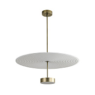 Подвесной светильник 80 см, 20W, 3000K, Odeon Light Felt 7035/20CL, бронза