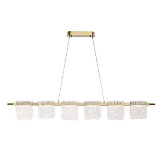 Подвесной светильник 122*15*150 см, 1*LED*36W, 4000K, ST-Luce Voile SL6021.203.36, золотой