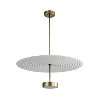 Подвесной светильник 80 см, 20W, 3000K, Odeon Light Felt 7035/20CL, бронза