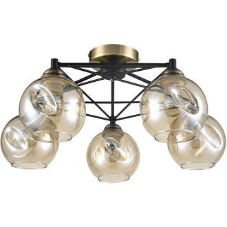 Потолочная люстра Vele Luce Furia VL1882L05 черный, диаметр 56 см