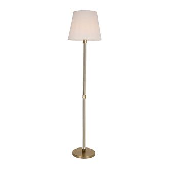 Торшер 40*40*170 см, 1*E27 Gerhort G11112/1F BRS+CL WT, Бронза;Прозрачный