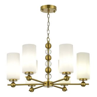 Подвесная люстра *63*99 см, 6*E27, 240W, ST-Luce Aurora SL2003.303.06, латунный