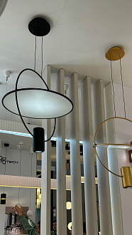 Подвесной светильник 45 2*LED GU10*7W 3000K Odeon Light ORBIT 7029/2L черный