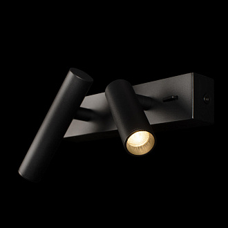 Настенный светильник 23*4*7 см, 2*LED*3W 3200K LOFT IT Sign 10260/2W Black черный