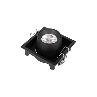 Встраиваемый светильник 8*8*6 см, 1*LED*7W 4000K LOFT IT Flash 10319/B Black черный, вр 7,5 см