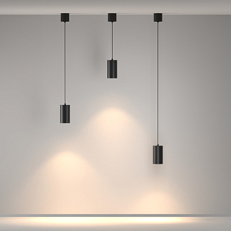 Подвесной светильник 7,5*7,5*13,5 см, LED, 20W, 3000К, Maytoni Technical Vol P100PL-20W3K-B черный