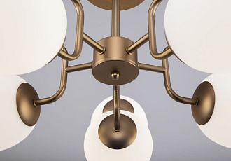 Потолочная люстра Maytoni Erich MOD221PL-10G, диаметр 91 см, золото