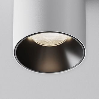 Потолочный светильник 7,5 см, LED*8W, 4000K, Maytoni Alfa LED 50° C064CL-8W4K-RD-WB, Белочерный