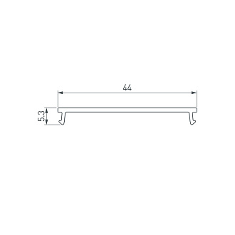 Экран Arlight 018651 200*4,8* см. Цена указана за 2 метра. Продается кратно 2 метрам.