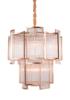 Люстра 560*630, 9*E14, 40W NewRgy Cristallo 2420U/9 CHAM GD+CL, CHAM GD+CL