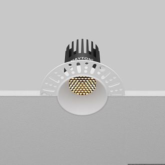 Встраиваемый светильник DL119-10W-2.7K-TRS-W **-8,2 см, *LED*10W, K, Maytoni technical Dip DL119-10W-2.7K-TRS-W, Белый, вр 5,8 см