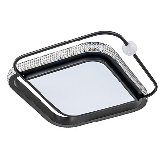 Люстра 52*52*8 см, 1 LED*74W, 3000-6500 К, Arte Lamp Alsafi A2658PL-1BK, Черный