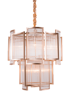 Люстра 560*630, 9*E14, 40W NewRgy Cristallo 2420U/9 CHAM GD+CL, CHAM GD+CL