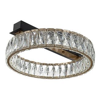 Потолочная люстра 40 см, 16W, 3000K, Citilux Palant CL325142, черный-бронза
