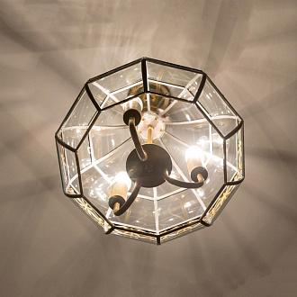 Подвесная люстра Citilux Гера-2 CL444230, диаметр 36 см, бронза 