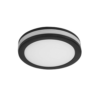 Встраиваемый светильник 8 см, 7W, 4000K, Arte Lamp Tabit A8430PL-1BK, черный, вр 6,5 см