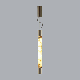 Подвесной светильник 60*200 см, 1 LED*21W, 3000 К, Odeon Light Marbella, темная латунь 6686/15L