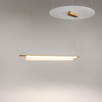 Линейный светильник 7*7*130 см, LED, 3000К, Maytoni Loom MOD258PL-L20BS3K латунный