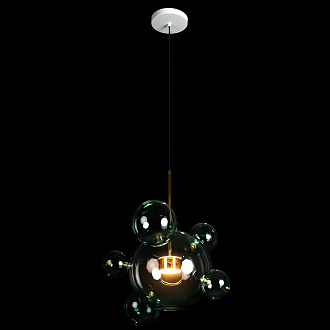 Подвесной светильник 46*68 см, 1*LED*10W LOFT IT Bolle 2027-P6 Blue золото
