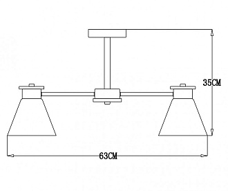 Потолочная люстра Arte Lamp Tyler A1031PL-5WH, диаметр 63 см, белый-дерево
