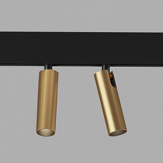 Slim Magnetic Трековый светильник 14W 4200K Dual (латунь) 85046/01 Elektrostandard