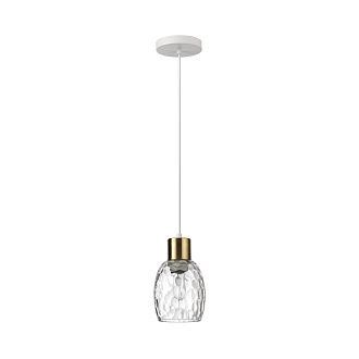 Подвес 12*12*150 см, 1*E27 Lumion Ice 6583/1A белый, золотой