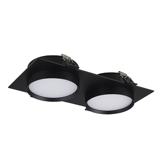Встраиваемый светильник 20*10,9*4,3 см, 2*GX53, 50W, ST-Luce  ST258.408.02 черный