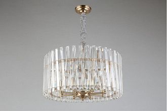 Подвесная люстра 60*32-115 см, 8*E14, 40W, Aployt Verene APL.808.13.08, золотой