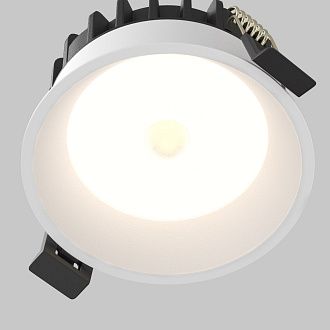 Встраиваемый светильник 4,6 см, LED*8W, 4000K, Maytoni Okno 100° DL055-8W4K-SEN-W, Белый, вр 8 см