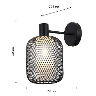 Бра 15*25,5 см, 1*E14, 60W, F-Promo Tokri 4602-1W, золотой матовый