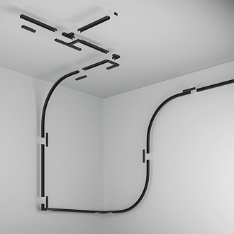 Шинопровод накладной для трековых светильников 100*2*1,2 см, Maytoni Technical Busbar trunkings Basity TRX172-111B черный