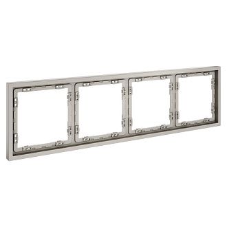 Рамка пластиковая Voltum S70 на 4 поста, кашемир пластик Soft touch VLS100403