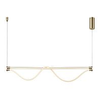 Подвесной светильник 146,5*8*60-238 см, *LED*38W, 3000K, Mantra Fugaz MAN8952, золотой